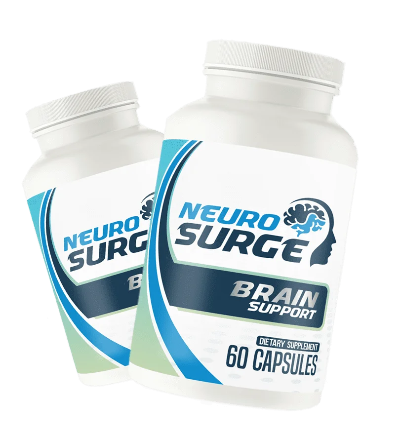 NeuroSurge two-bottle supplement pack for brain health