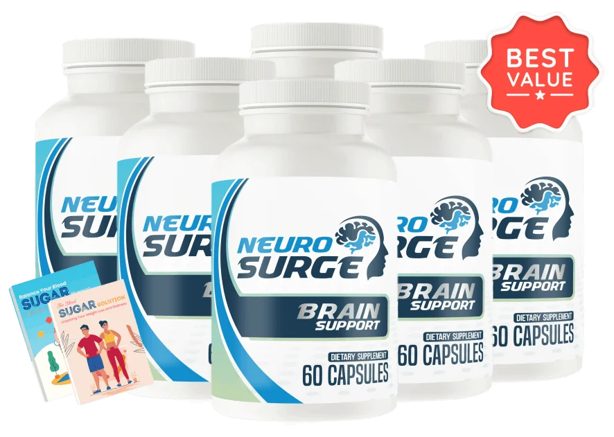 NeuroSurge Complete 6-Bottle Cognitive Enhancement Package